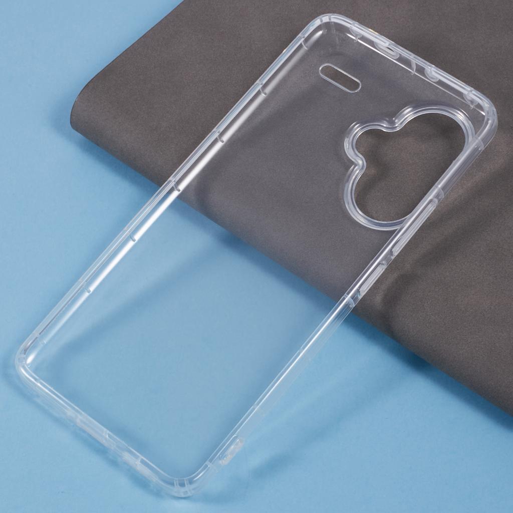 Für Xiaomi Redmi Note 13 Pro+ 5G Klare Hülle Sturzsichere TPU Handyhülle (Großes hinteres Linsenloch)