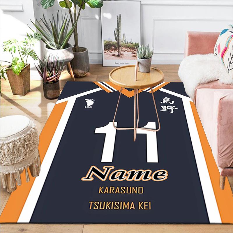 Custom 1Pc Haikyuu Team Spirit Rug Office Carpet Indoor Outdoor Entrance Doormat Nonslip Soft And Comfortable Living Room D291581
