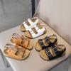 Girls Open Toe Sandals Soft Sole Beach Shoes Adjustable Buckle Straps Non Slip Lightweight Comfortable Footwear for Toddlers and Kids