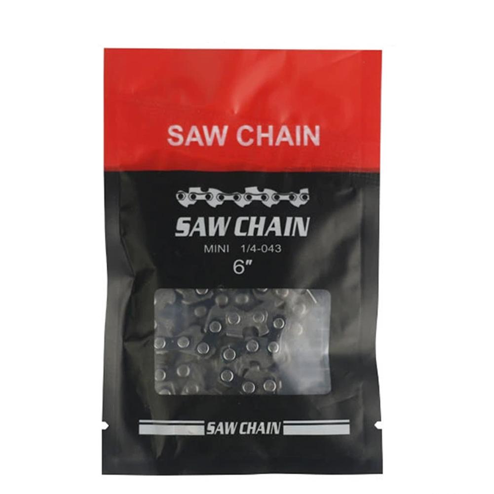 Versatile 6/8 Inch Metal Chainsaw Chains, Electric Saw and Wood Cutting Equipment Spare Parts