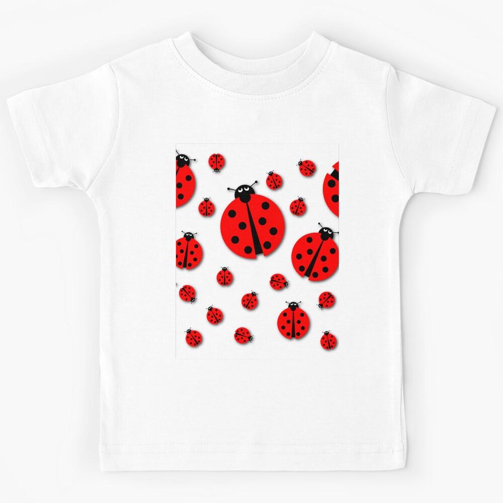 Many Ladybugs Shadows Kids T-Shirt 140