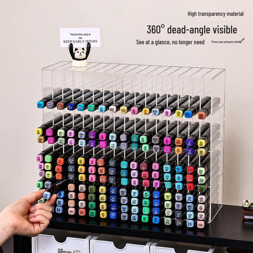 Acrylic Pen Holder & Art Stationery Organizer Display Rack