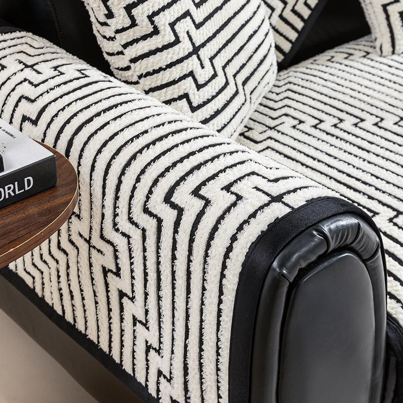 Premium Sense Simple Wind Sofa Cushion Universal In All Seasons New Sofa Seat Cushion Non-slip Cover Cover Cloth Towel