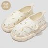 Bag heels women's autumn and winter thin breathable non-slip postpartum women's cute flower winter cotton shoes