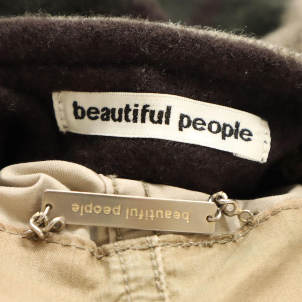 beautiful people made in Japan 3WAY long sleeve liner Mod coat 36 beige Women Used