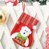 Christmas Decoration Supplies Cartoon Old Man Letter Socks Children's Gifts Candy Bag Christmas Tree Striped Pendant