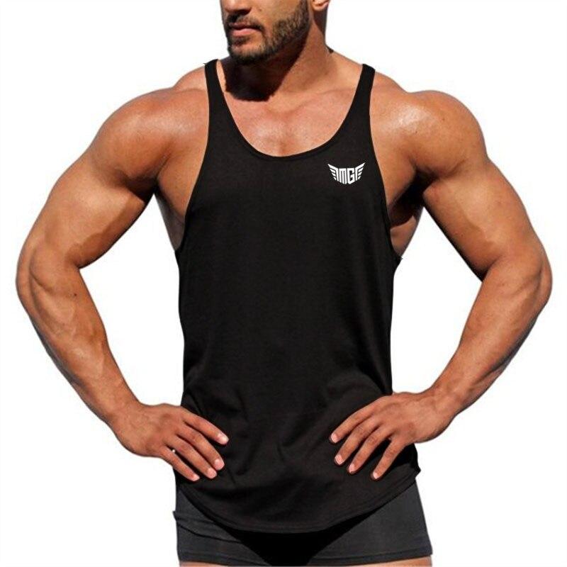 Summer New Men's Sports Vest Trend Fashion Printing Vest Sleeveless Fitness Bodybuilding Tank Tops Gym Clothing for Men