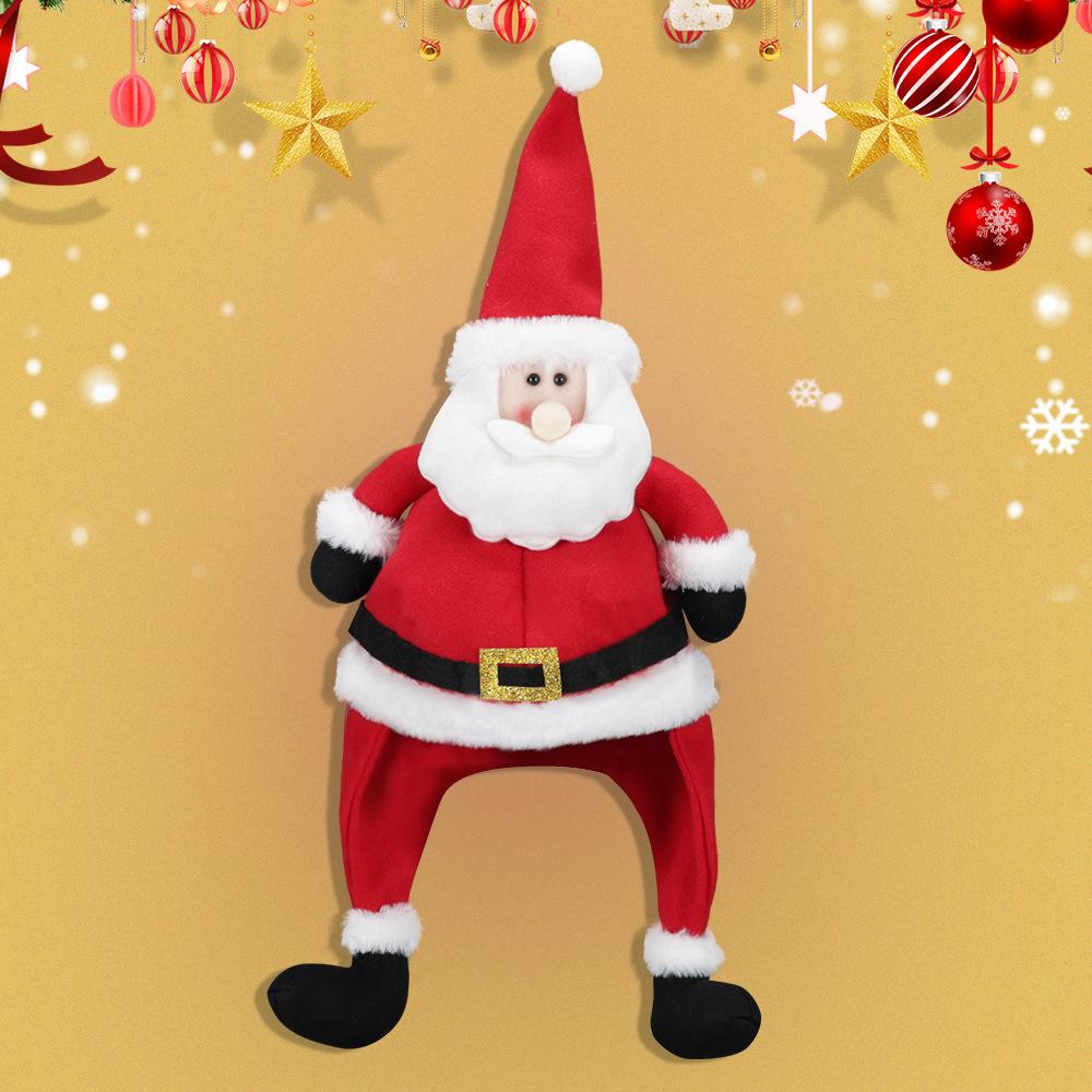 Cartoon Santa Claus Hat Ornaments Christmas Cosplay Costume Creative Christmas Hat  Party