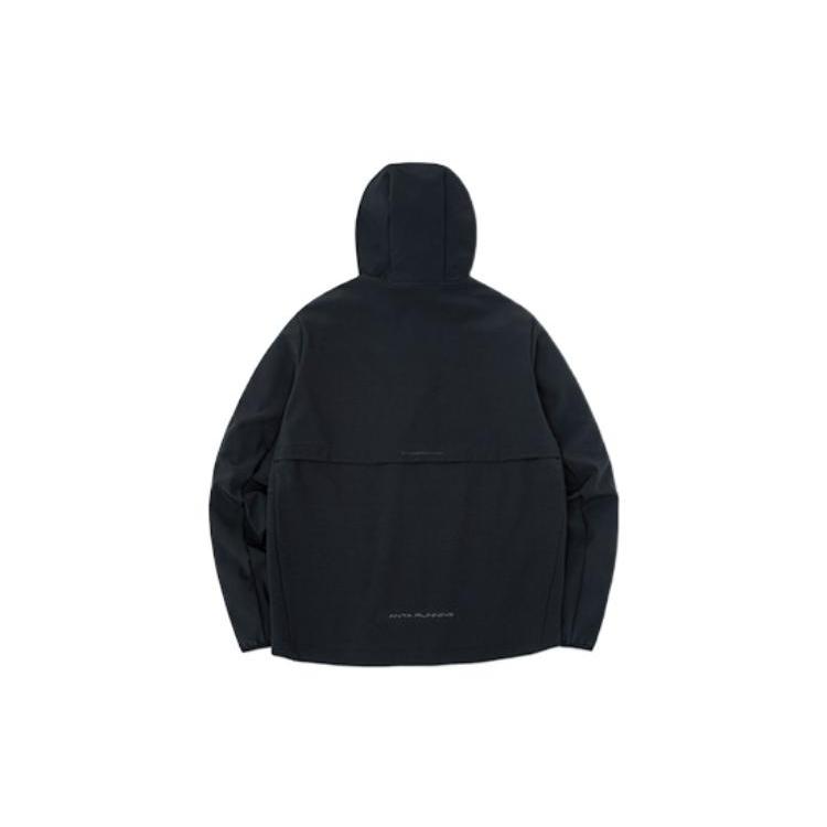 ANTA Jackets Men's Black Hooded Moderate Mock Two Piece 952245612-3
