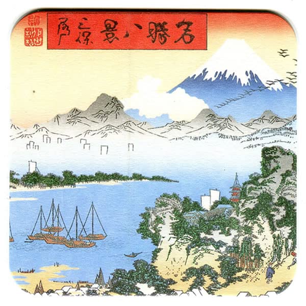 Ukiyo-e Coaster 6 Types Set 30 Pieces