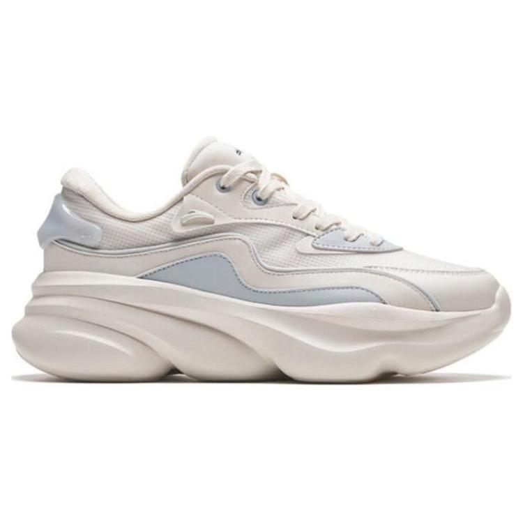 New Anta Meow Shoes 3 Anti Slip Wear Resistant Low Top Chunky Sneakers Women's Cloud Gray 922338888-5