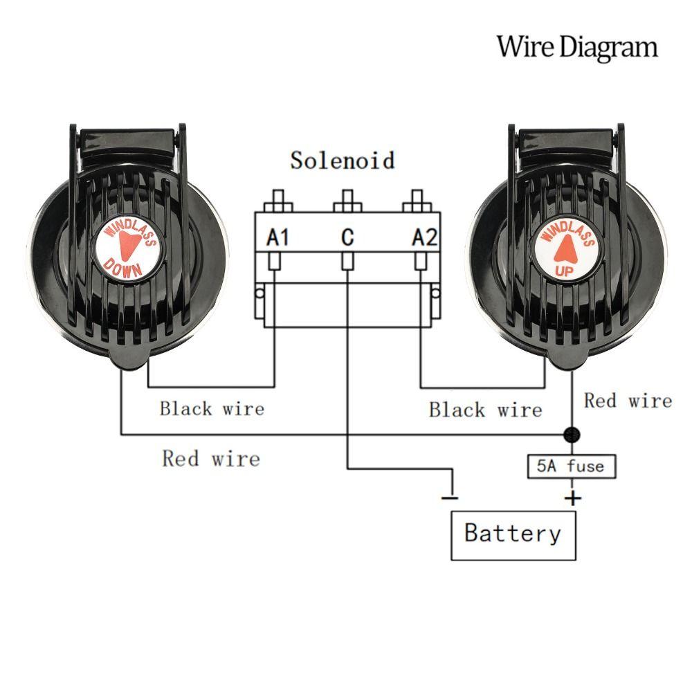 12V/24V Bootswinde Schalter Marinequalität Winde Auf und Ab Schalter Boots Marinezubehör