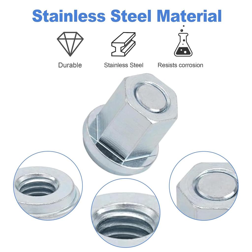 Group 31 Battery Stainless Steel Closed Nut For Standard 3/8" Stud 6015-010 10PCS
