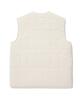 Covernat Fleece Reversible Quilted Vest Ecru