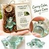 Pocket Turtle Figurine, Portable Desk Ornament Gift for and Family