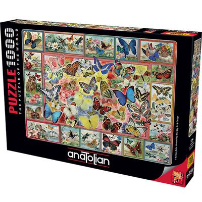 Anatolisches Puzzle mit vielen Schmetterlingen, 1000 Teile