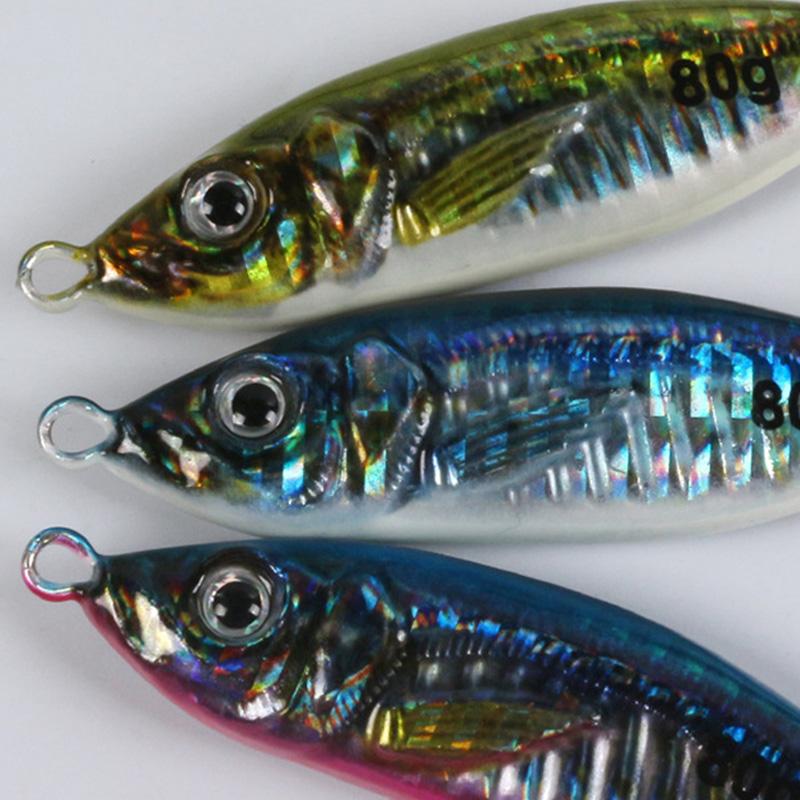 3D Inkjet Printing S-shaped Iron Plate Bait Luminous Long-range Bionic Bait Deep-sea Boat Fishing Bait