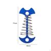 Aluminium Alloy Fishbone Tent Stakes Deck Anchor Pegs with Spring Rope Buckle Hook Cord Adjuster