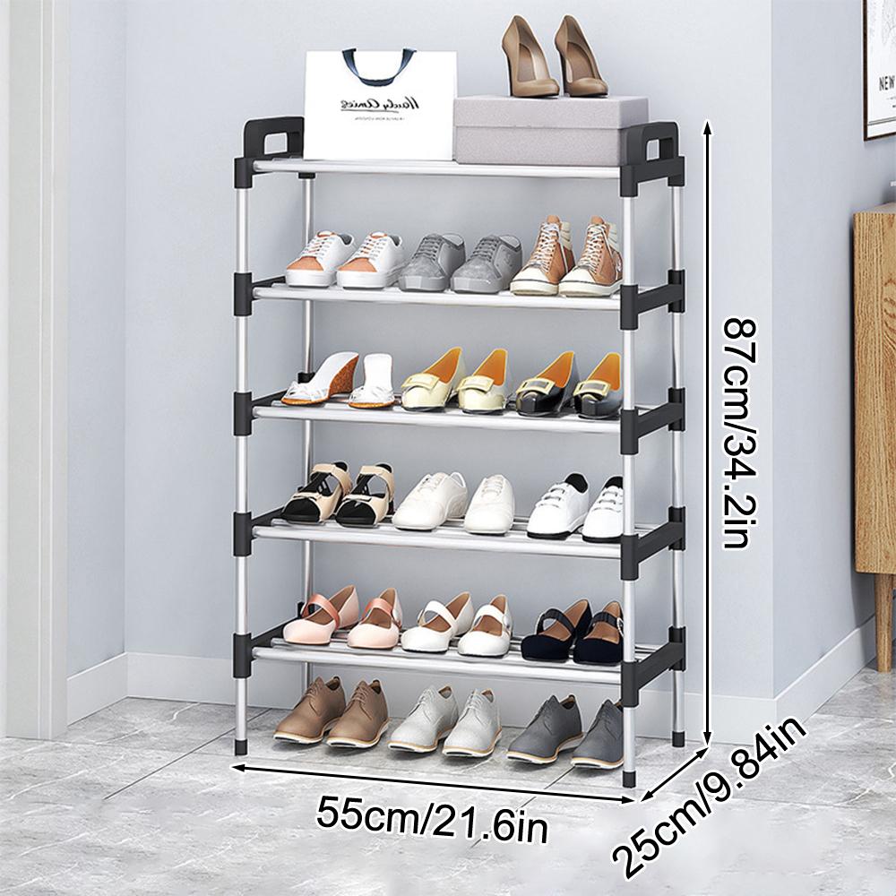 Simple Shoe Rack Multi Layer Dustproof Household Doorstep Shoe Cabinet Storage Space Saving Assembly Of Small Shoe Rack