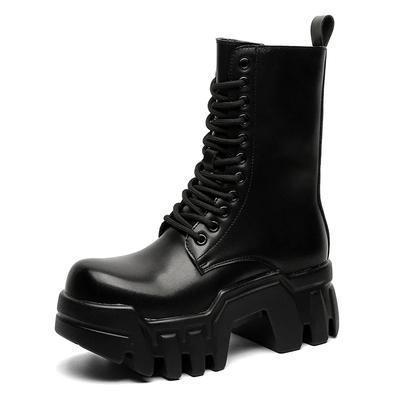 2026 Neue Modische Dicksohlige Kurze Stiefel für Damen, Retro Punk Arbeitsstiefel für Paare, Rock Motorradstiefel 38-46