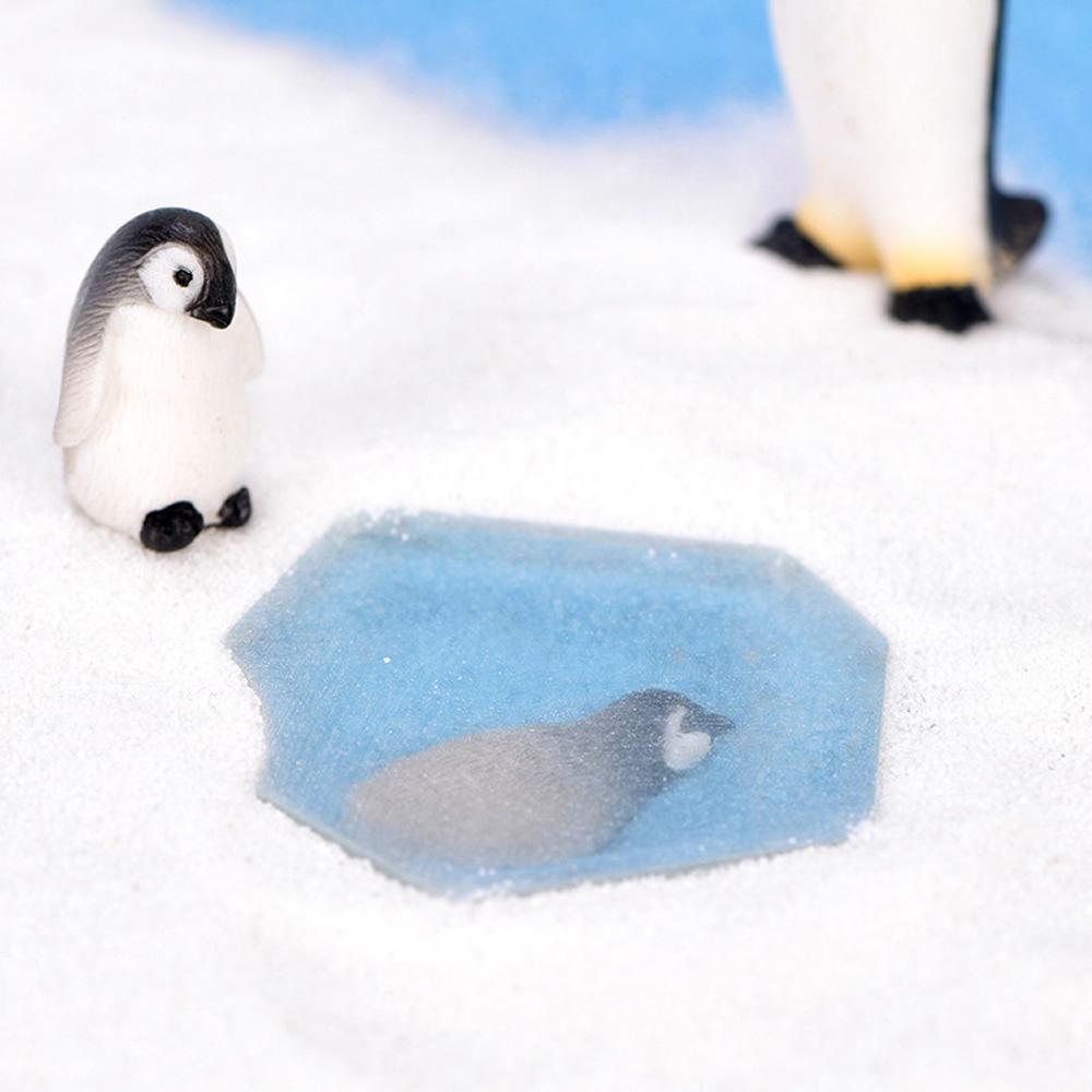 Model Artizanal Făcut Manual Pinguin Focă Micro Peisaj Ornament Grădină Zână Figurine Miniaturale de Iarnă