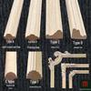 Solid Wood Decorative Edge Trim for Chinese-Style Furniture and Walls