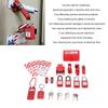 1 Set Electrical Lockout Tagout Kit Hasps Plug Lockout Loto Safety Locks Hanging Tags Keys and Storage Bag