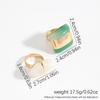Luxury French Geometric Resin Ring Set Exaggerated Adjustable Vintage Ring Minimalist Irregular Opening Ring Fashion
