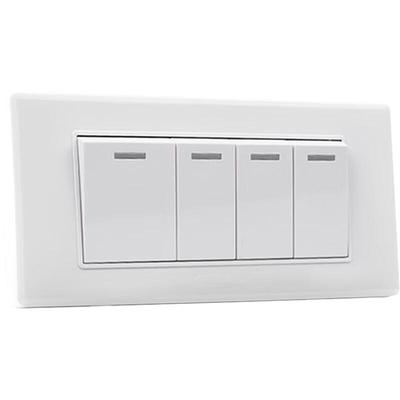 Nichuang 155-Type 4-Gang Double-Control Switch Panel