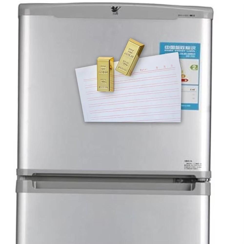 1/2PCS Simulation Gold Gold Fridge Magnets Plastic Glittering Gold Refrigerator Magnets Magnetic Holders Durable
