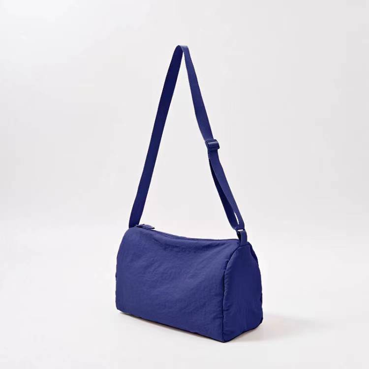 Japanese Nylon Bag Fitness Sports Messenger Bag Women'S Leisure Solid Color Pendant Feeling Student Shoulder Bag Large Capacity Tote Bag