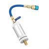 Oil Dye Syringe Injector Adapter, Portable Repair Tool ,Car Coolant Filler Tube for R12