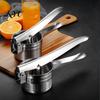 Küchenhelfer für Kartoffelpüree Edelstahl Kartoffelpresse mit T-förmigem Griff, Hand-Knoblauchpresse Salatvorbereitungspresse, Multifunktional