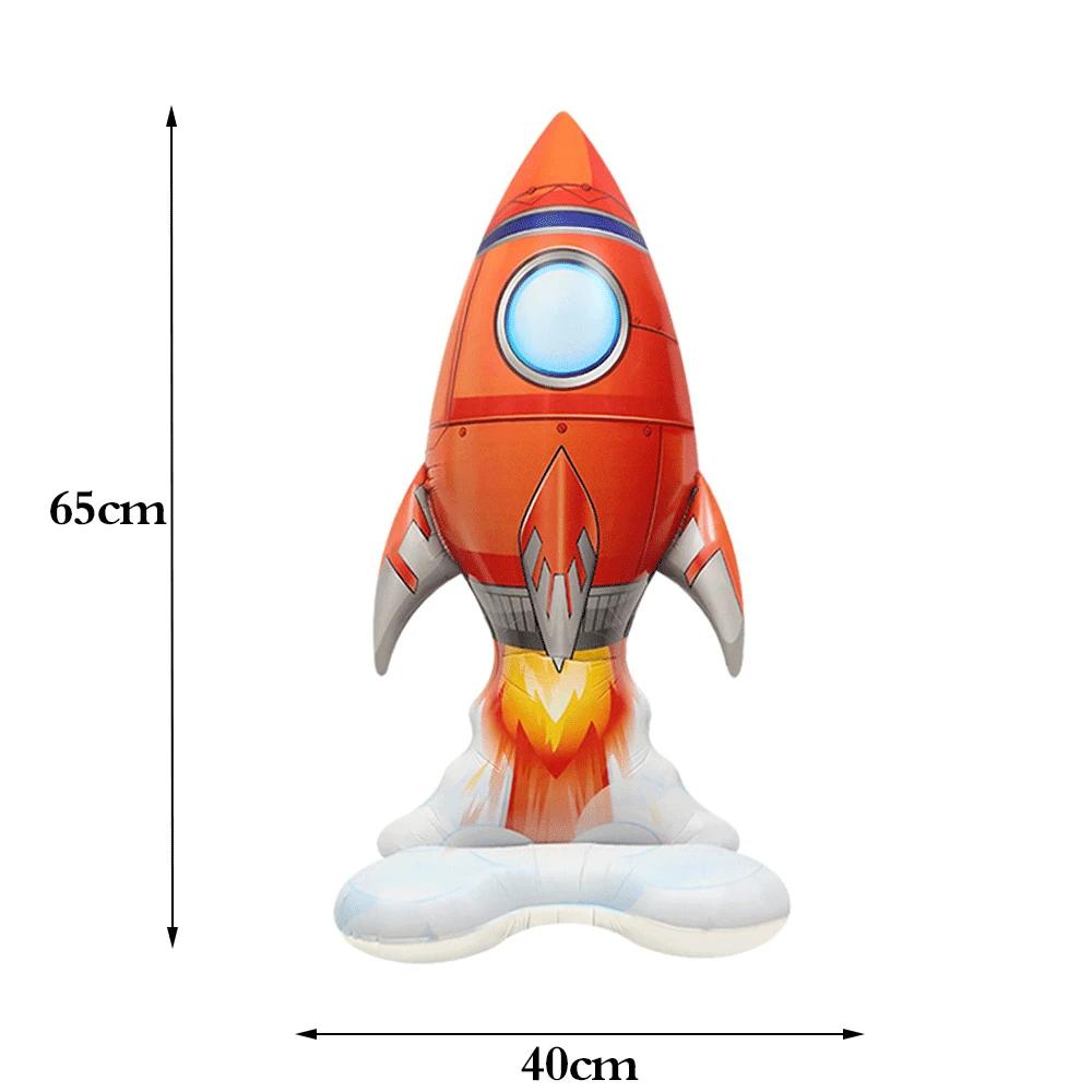 Solar System Outer Space Birthday 22in Planets Stand Astronaut Rocket Earth Balloons for Kids Starry Galaxy Party Decor Supplies