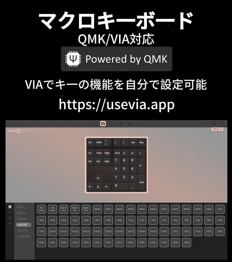 Levieny Mechanical Numeric 34 Programmable Macro Keyboard Design for Accountants and with Arrow Keys Adapter and Shaft Removal Tool Red Switches