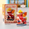Mekensm Micro-Particle Building Blocks Educational Vending Cart Model Toy for Kids
