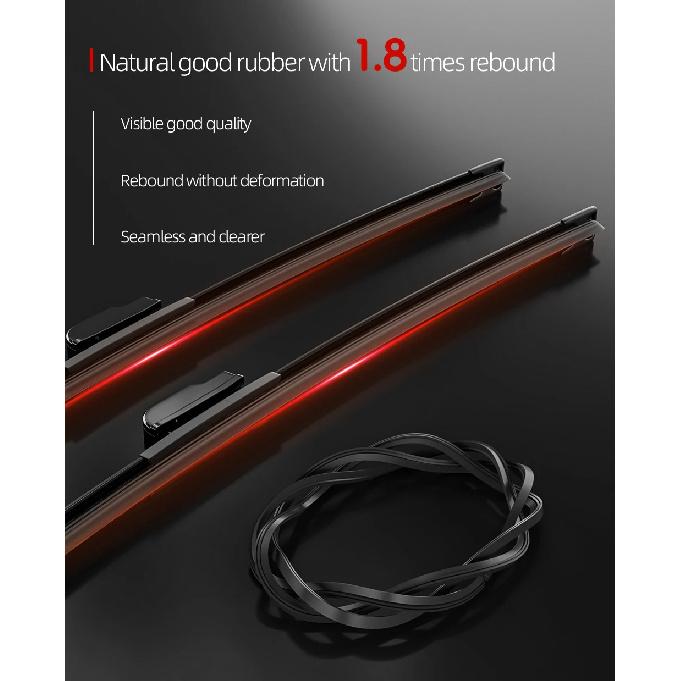 1set Front & Rear Windshield Wiper Blades Windscreen Wipers For Skoda Kodiaq 2016-2023 2017 2018 2019 2020 2021 2022 Accessories