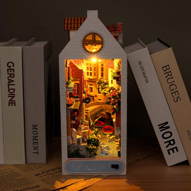 Tianyu 3D DIY Luminous Book Nook: Creative Handmade Model