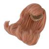 Replacement Wig for Dolls, 1/6 Scale Doll Hair Wig, High-Temperature Silk Elastic with Bangs (Carrot Orange)