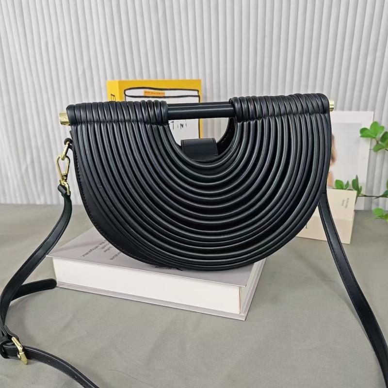 Bags Portable Woven Single-shoulder Diagonal Handbags Female Niche High-end Personalized Fashion
