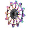 MEIJUN 12T Aluminum Alloy Bike Pulley Wheel Guide Wheel Mountain Bike Ceramic Bearing Rear Pulley