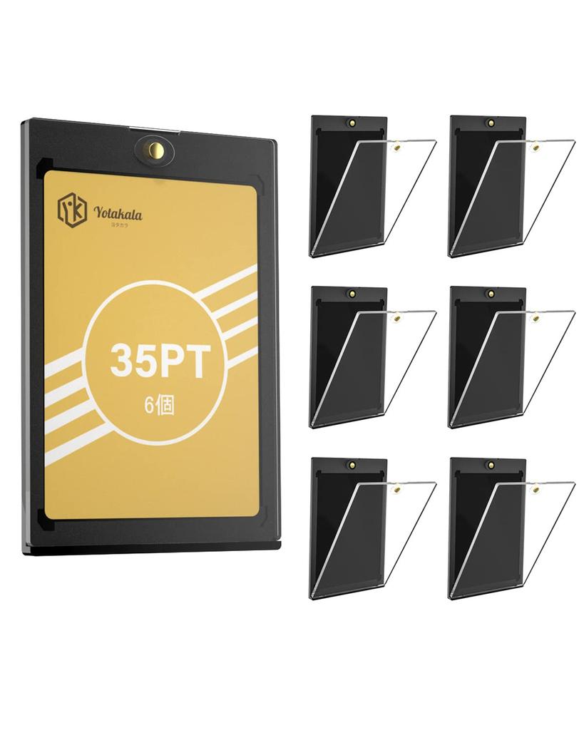 Yotakala Magnetic Loader UV Protection 35PT Stand Compatible with Pokeka One Piece Duema MTG Compatible Cut Magnet Holder Card Protection Storage