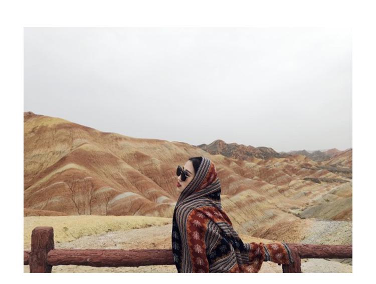 Women's Ethnic Cotton Linen Summer Shawl and Tibet Silk Scarf