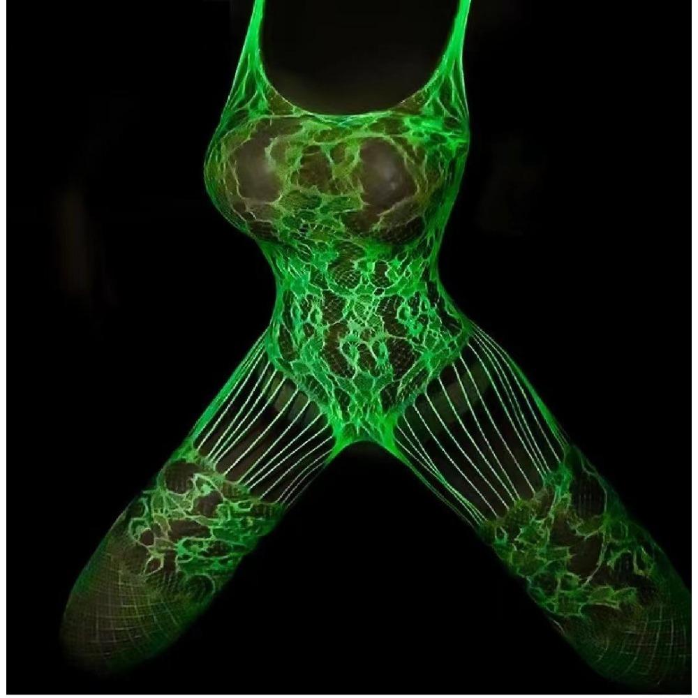 Luminous Fishing Net Stockings Sexy Hollow Out Bar Base Layer Tights Glowing Night Stockings Cool Sexy Fishnet Tights