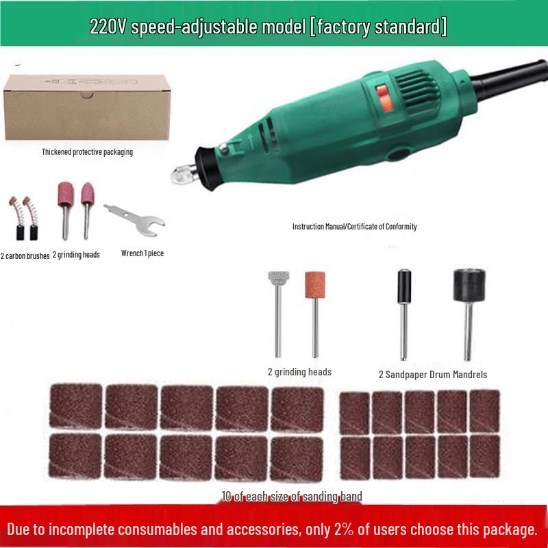 Mini Handheld Cordless Electric Grinder CN plug (adapter included)