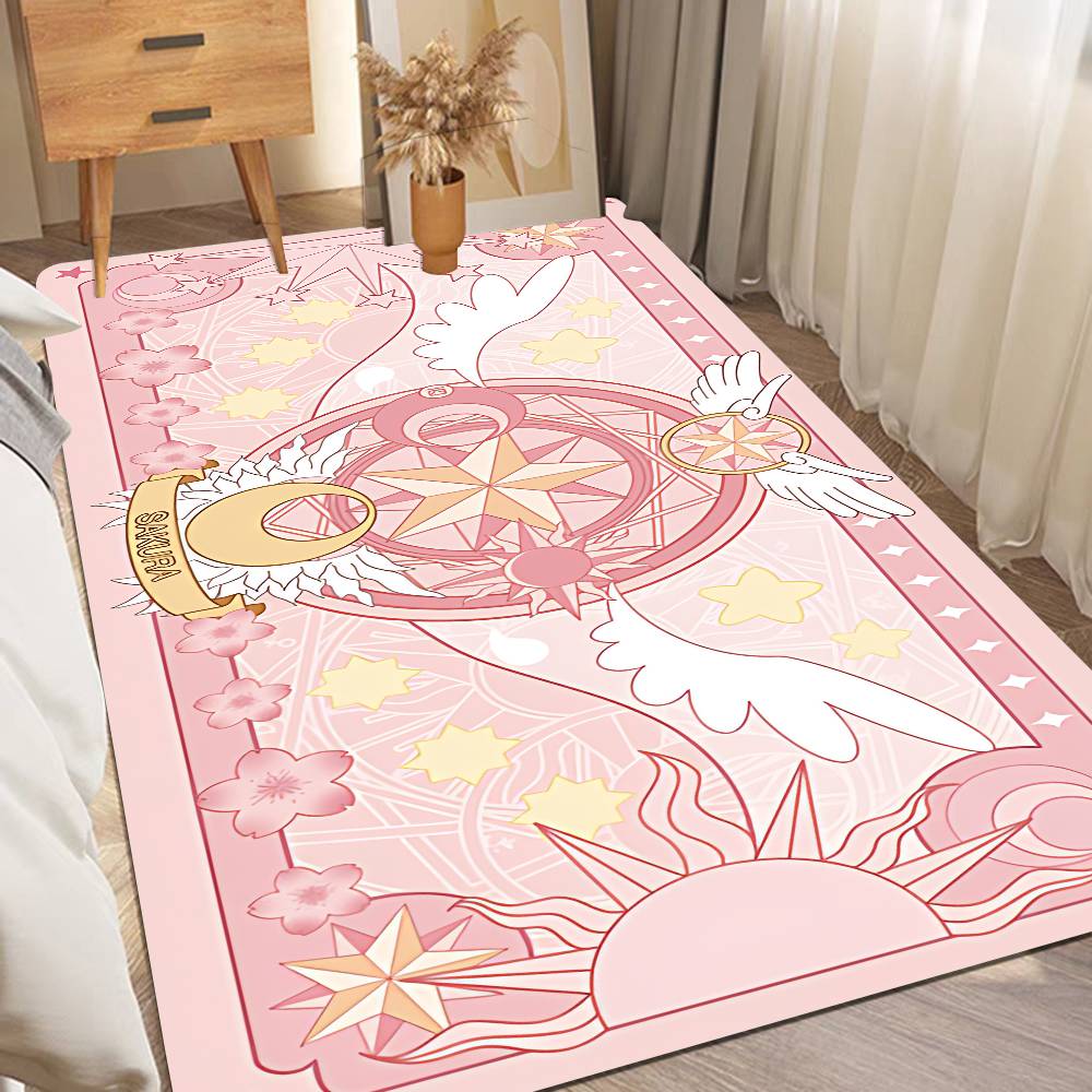 C-Cardcaptor Sakura Anime Floor Mat Retro Multiple Choice Living Room Kitchen Rug Non-Slip Modern Home Decor
