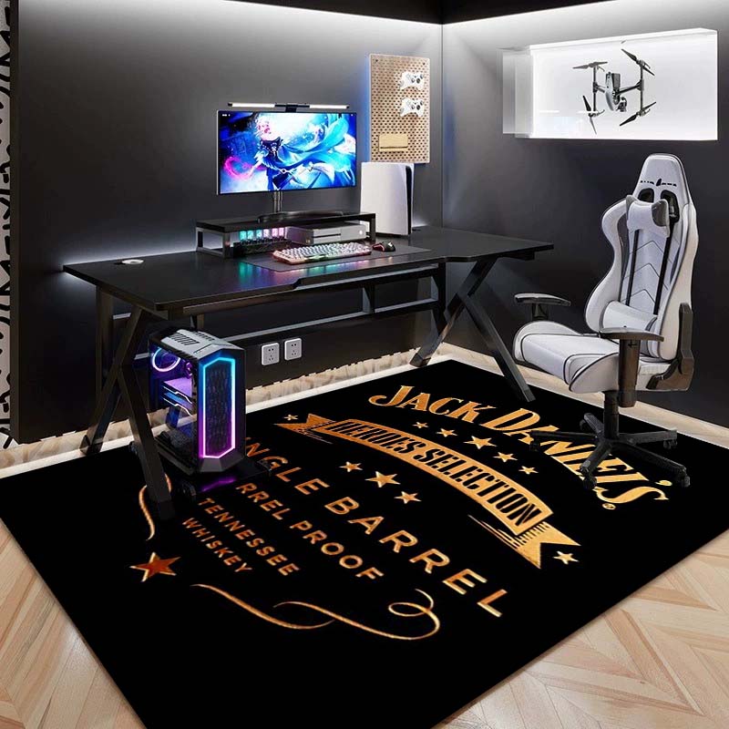 Verkrijgbaar in meerdere maten. J-Jack D-Daniels Bedrukte Yogamat, Woondecoratie, Woonkamer, Slaapkamer, Antislip Mat, Cadeau.