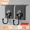 No-Drill Strong Adhesive Transparent Wall Hooks - Traceless & Load-Bearing for Home & Kitchen