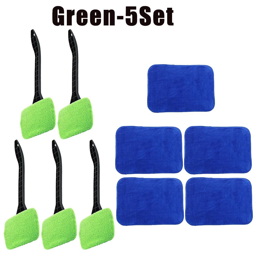 Car Window Cleaner Brush Kit Windshield Wiper Microfiber Wiper Cleaner Cleaning Brush Auto Cleaning Wash Tool Long Handle