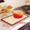 Toyo Aluminum Heat-Resistant Cooktop Board, Brown, 44x26.5cm, Can also be used as a trivet, Product Code: 2798